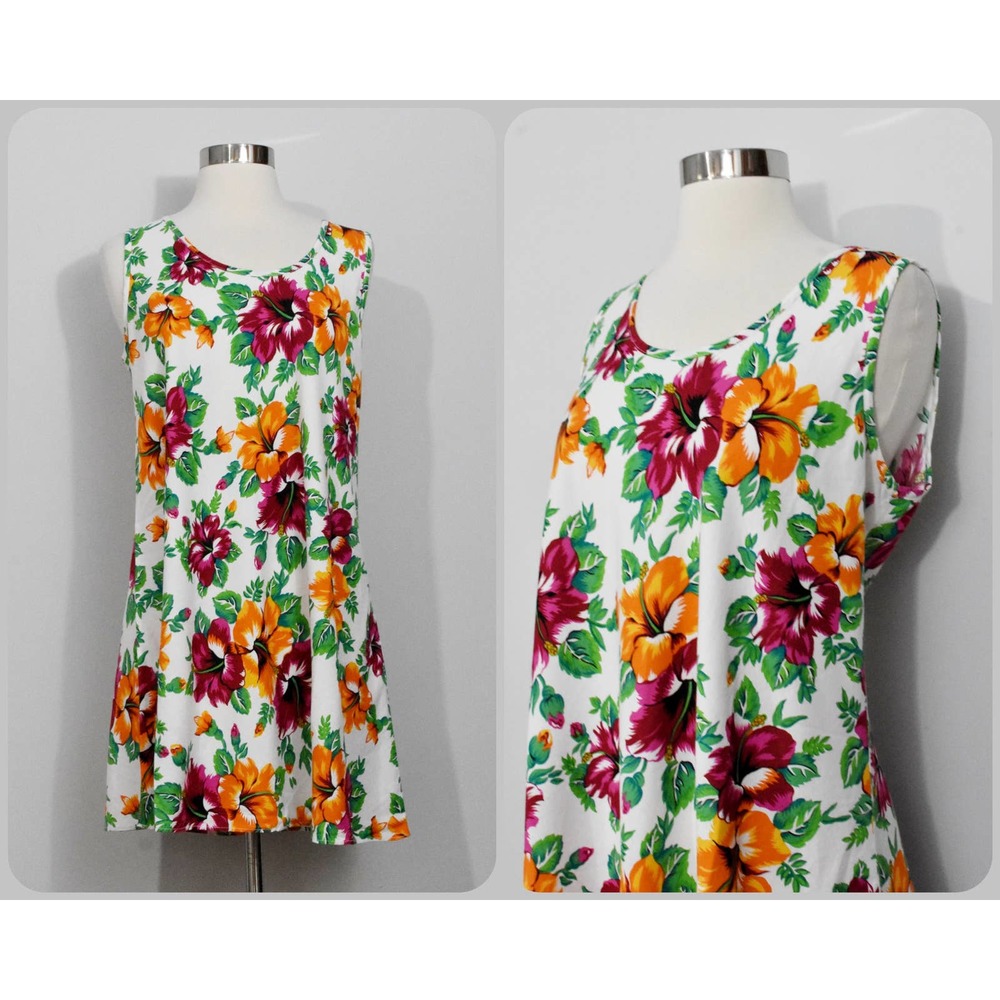 Les Tropiques Hawaii Trapeze Dress